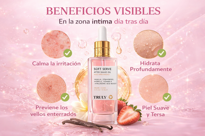 TRULY Soft Serve After Shave Oil - Aceite Post-Afeitado Donut Glaseado🍓 🌹