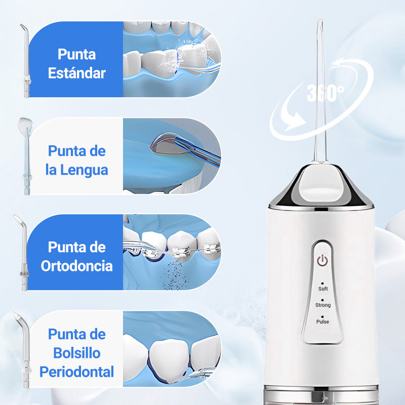 Irrigador dental profesional. Mejora tu sonrisa de manera natural