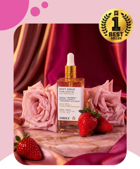 TRULY Soft Serve After Shave Oil - Aceite Post-Afeitado Donut Glaseado🍓 🌹