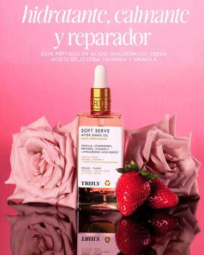 TRULY Soft Serve After Shave Oil - Aceite Post-Afeitado Donut Glaseado🍓 🌹