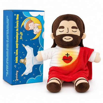 Peluche de Jesús que respira con música y luces