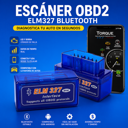 COCHE ESCANER DE DIAGNOSTICO 327 MIN OBDII 1