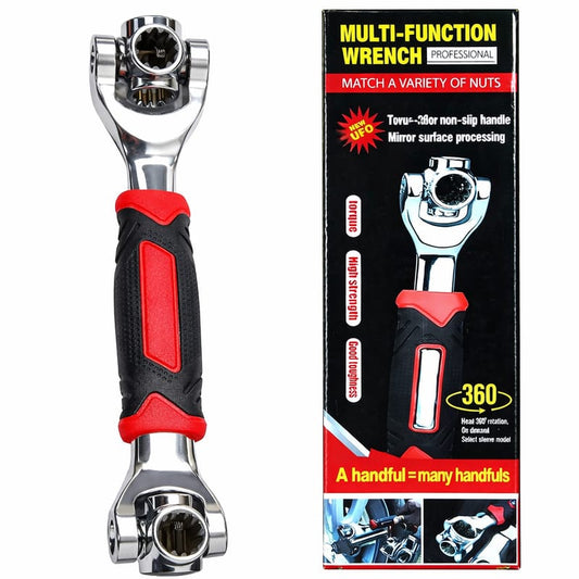 Llave multifunción universal con cabezal 360°