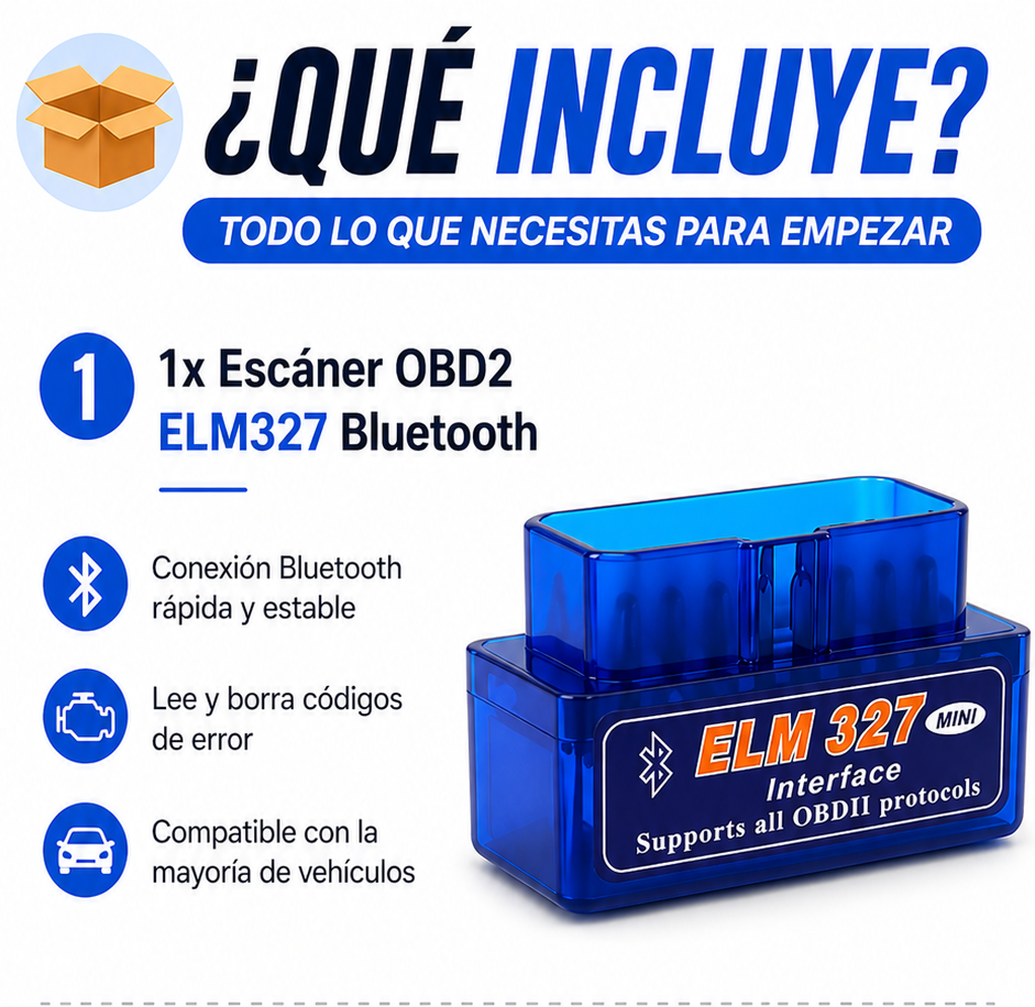 COCHE ESCANER DE DIAGNOSTICO 327 MIN OBDII 1